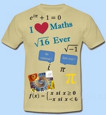 T shirt maths personnalisable