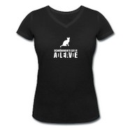 t shirt femme col  V Humour maths