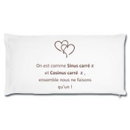 taie d'oreiller humour maths