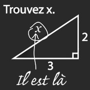 humour maths trouver x